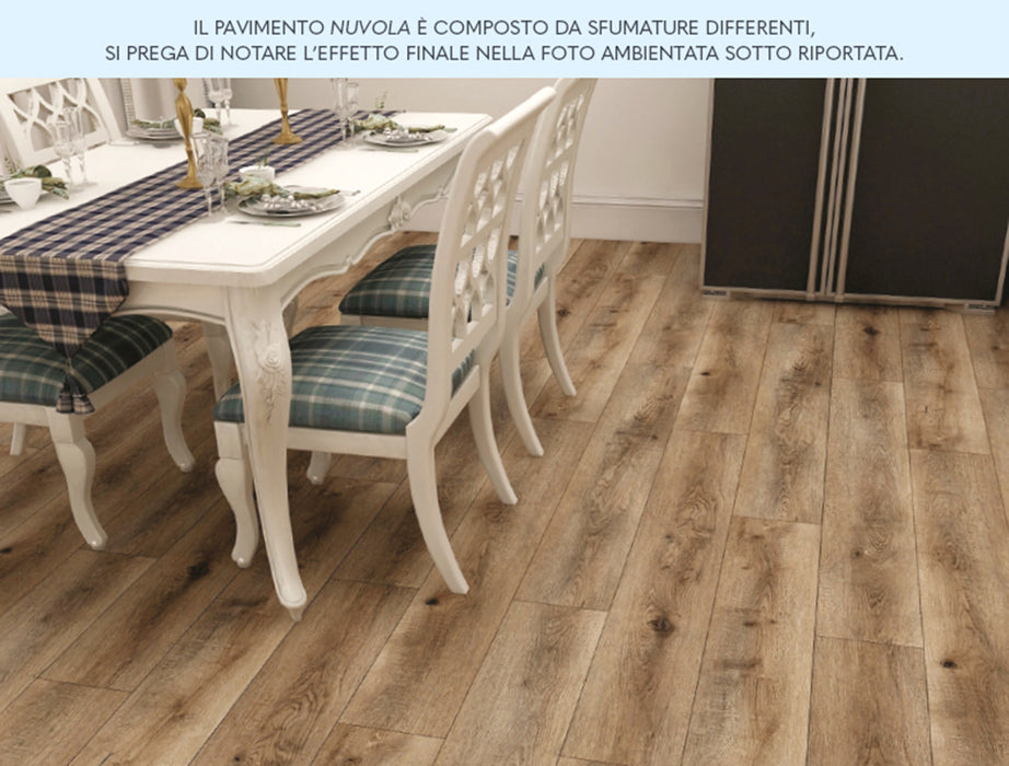 Pavimento SPC effetto legno 6mm con materassino integrato - Baufloor NUVOLA 2,68 mq foto ambientata