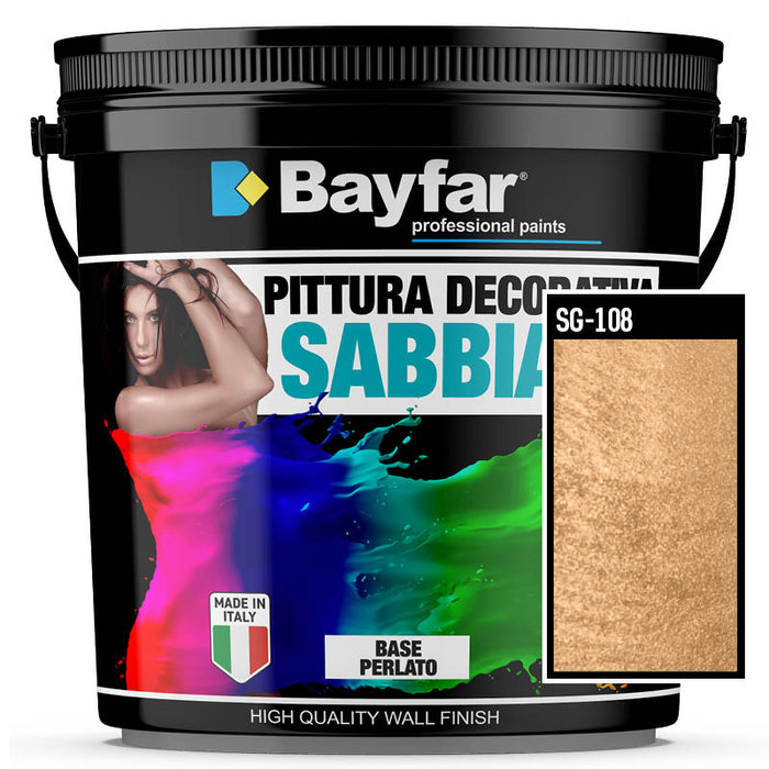 Pittura decorativa Oro effetto sabbiato metallico - Bayfar