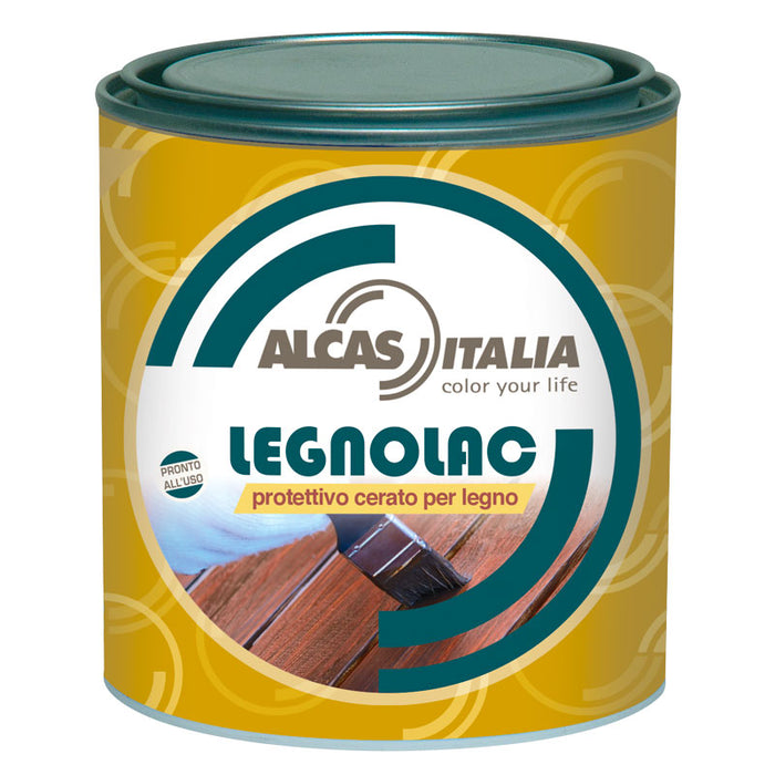 Protettivo cerato all'acqua per legno Lucido/Satinato- Alcas Italia LEGNOLAC Protettivo