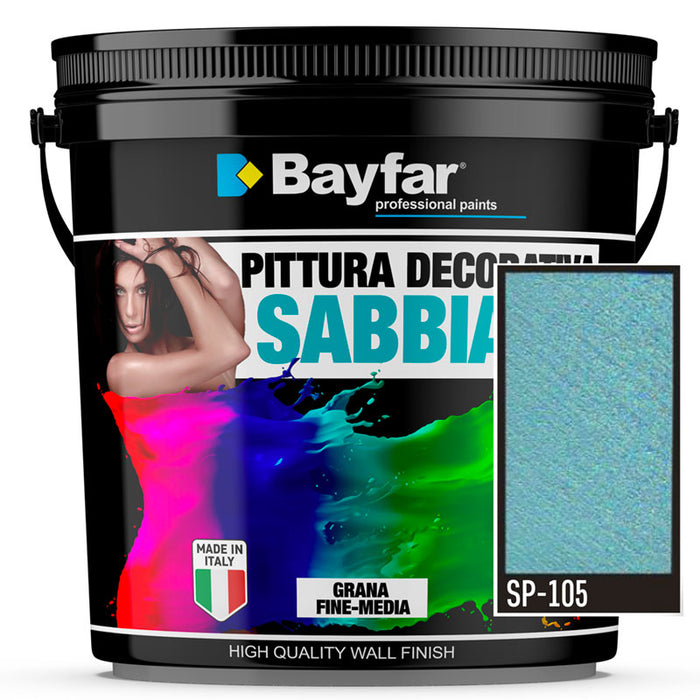 Pittura decorativa perlato effetto sabbiato metallico perlescente 2,5 LITRI - Bayfar