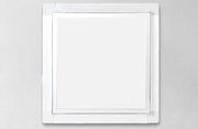 Botola di ispezione per cartongesso con plafoniera a LED e telaio in alluminio e sportello removibile, IP40 installabile filomuro e su tutti i controsoffitti