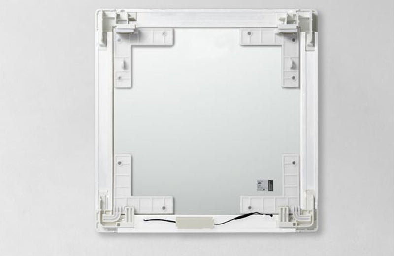 Botola di ispezione per cartongesso con plafoniera a LED e telaio in alluminio e sportello removibile, IP40 installabile filomuro e su tutti i controsoffitti