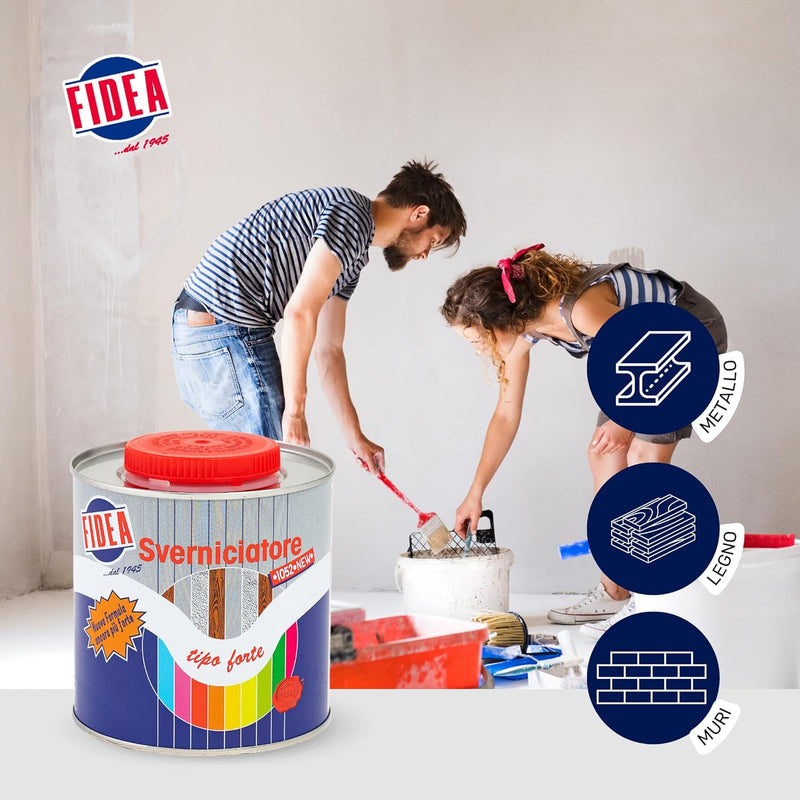 Sverniciatore Fidea 1052 New in gel per metallo, legno e muri - Applicazione professionale per restauro e fai da te