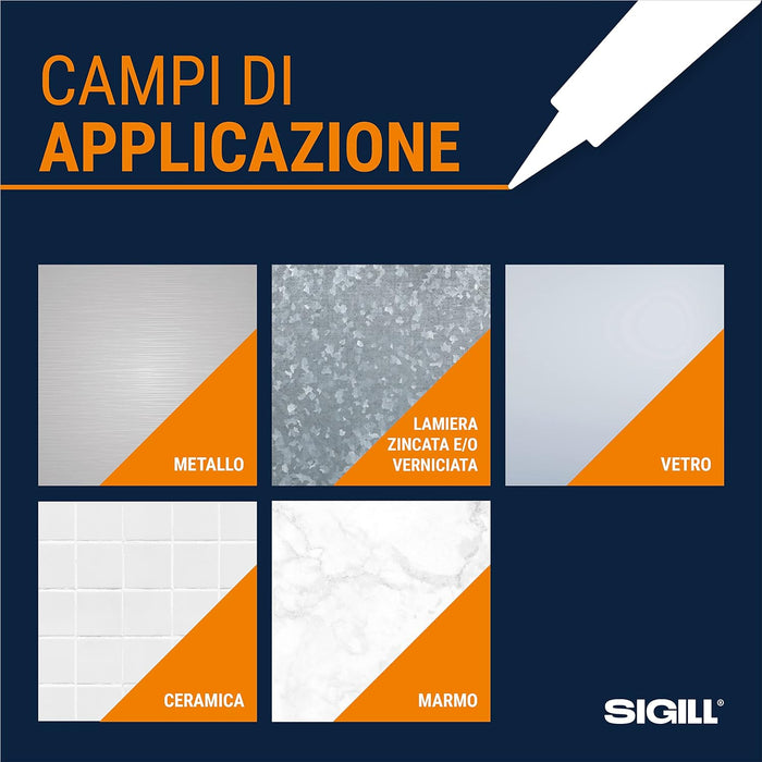 Sigill Simp Fix Adesivo e Sigillante Trasparente Cristallino 290ml aderisce anche in immersione Aderisce anche su Superfici Bagnate