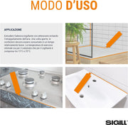 Sigill Simp Fix Adesivo e Sigillante Trasparente Cristallino 290ml aderisce anche in immersione Aderisce anche su Superfici Bagnate