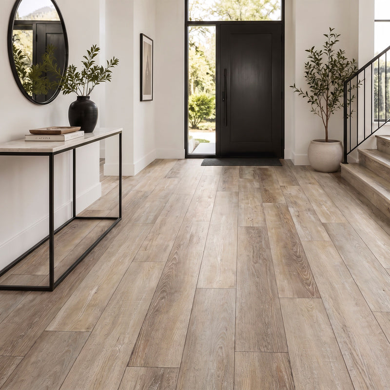 Pavimento SPC Baufloor Alabastro 6 mm con materassino integrato – Confezione 2,23 m²
