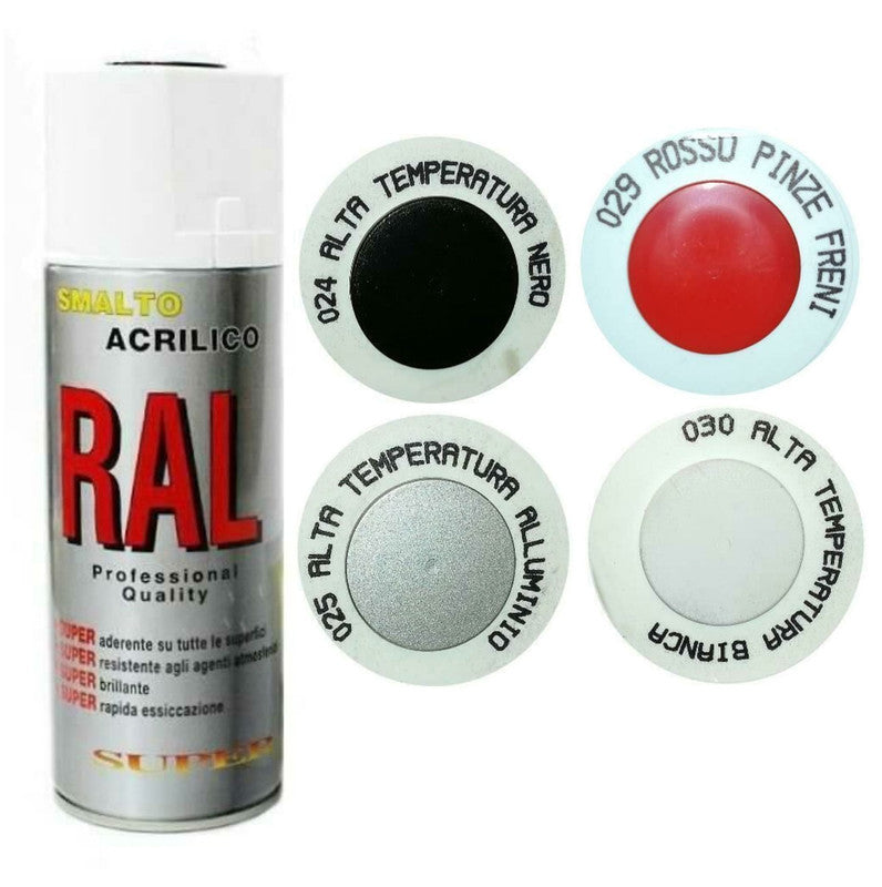 Vernice alta temperatura nero spray resistente fino a 600°Vernice alta temperatura spray resistente fino a 600°
