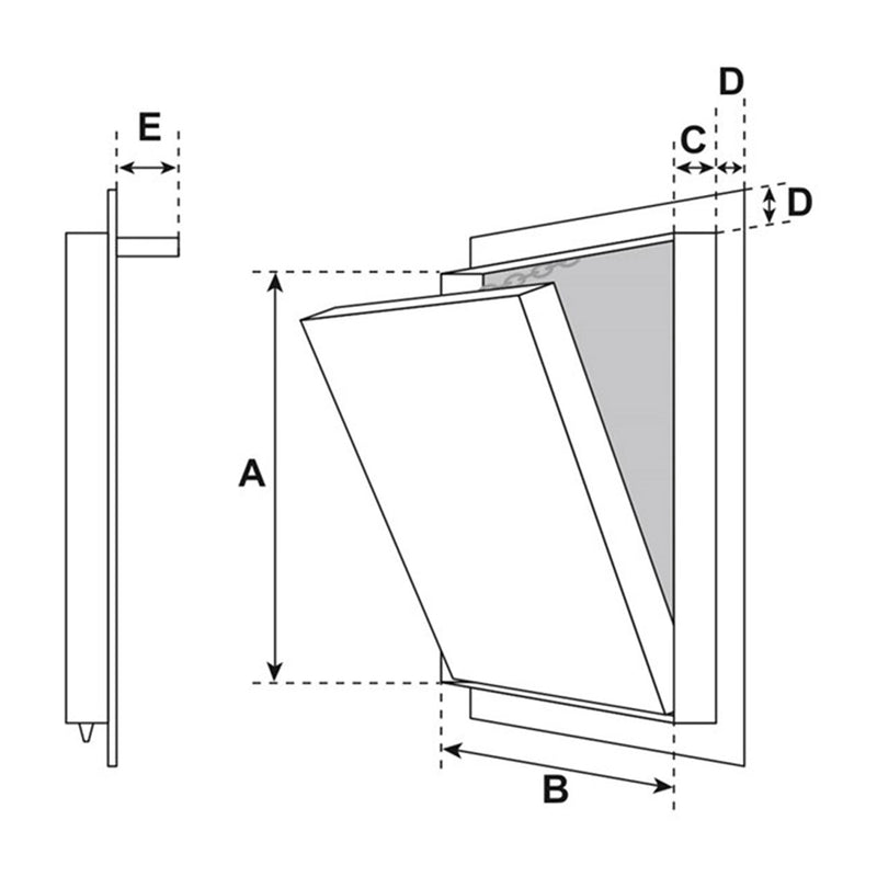 Botola FF System sistema f3 disegno tecnico