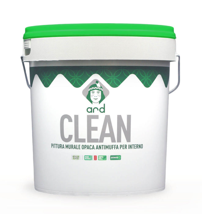 Pittura antimuffa bianca per interni 5 e 14 Lt, Clean - ARD Raccanello
