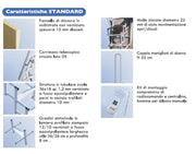 caratteristiche standard scala retrattile per soppalco elettrica a soffietto