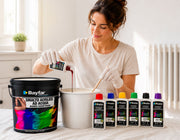 Miscelazione Coloranti Bayfar con Smalto all’Acqua Bayfar per personalizzazione colore