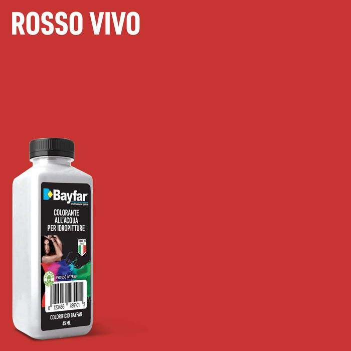 Colorante per pittura lavabile rosso vivo