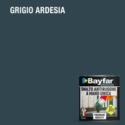 Smalto vernice per ferro una mano antiruggine per ferro e lamiera zincata Grigio Ardesia