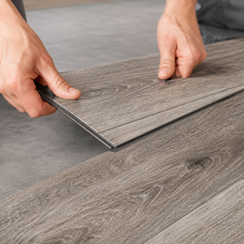 Installazione con posa click del pavimento SPC Baufloor Sabbia 5 mm