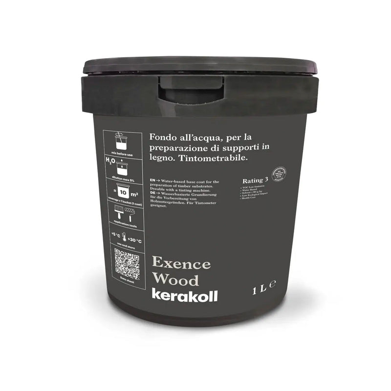 Kerakoll Exence Wood - Fondo Intermedio Uniformante per Legno 1 Litro - Gruppo Sammarro