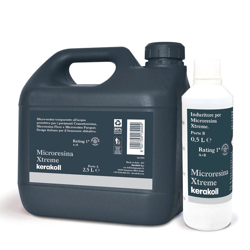 Microresina Xtreme Kerakoll - Microresina trasparente all'acqua finitura opaca conforme HACCP