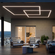 Taglio luce led in cartongesso su lastra Diamant posizione anche in esterno sotto balcone ad elevata resistenza e fuoco