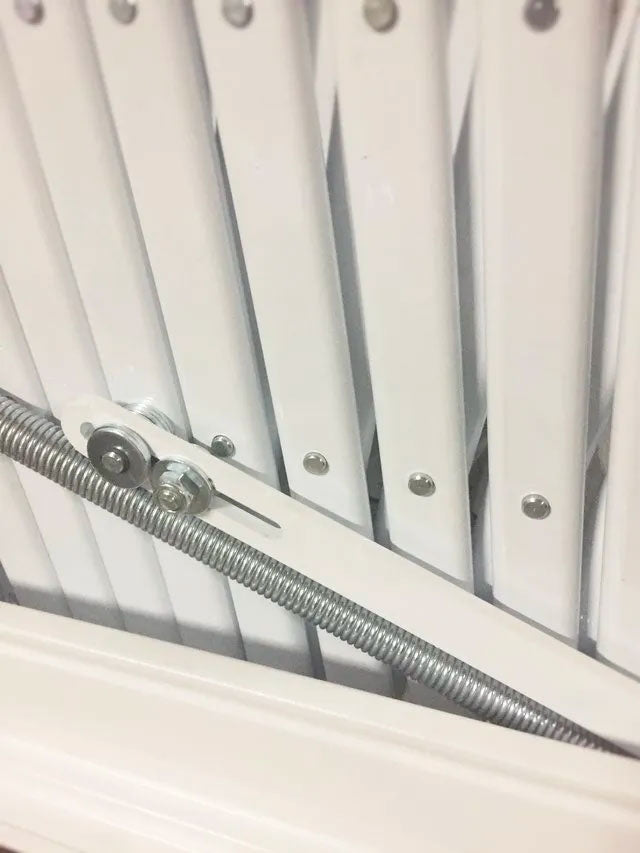 Particolare molla zincata e sistema a soffietto scala Starlux Elegant