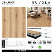 Scheda tecnica pavimento SPC Baufloor Nuvola Royal Collection 6 mm