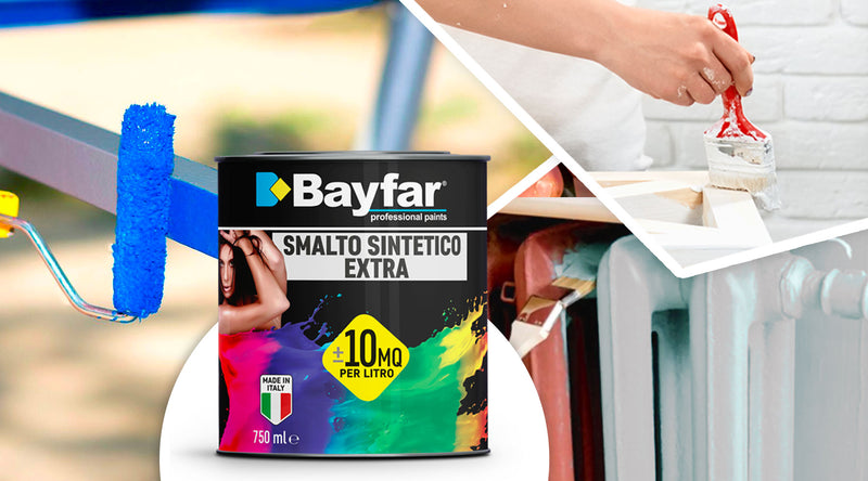 Vernice per legno e ferro da interno e da esterno, formato da 750ML - 2,5 e 14 litri