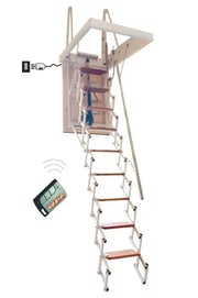 Scala Retrattile Elettrica Motorizzata Starlux Elegant Luxin con Telecomando