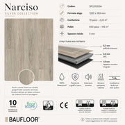 Scheda tecnica del pavimento SPC Baufloor Narciso Silver Collection 5 mm