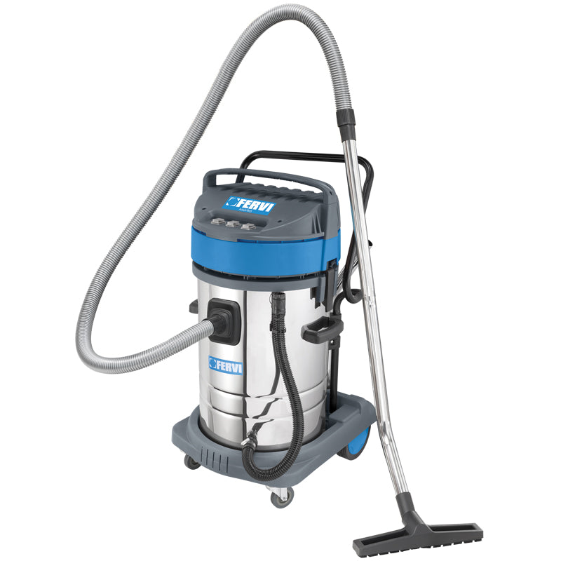 Fervi A040/803 - Aspirapolvere aspiraliquidi industriale 80L 3kw 3 motori