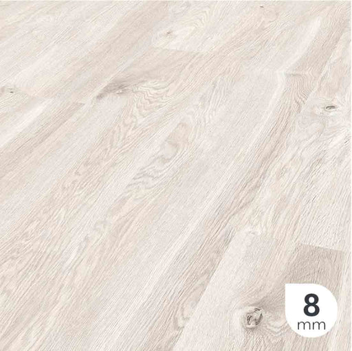 Pavimento in laminato da 8 mm Baufloor Oceano, tonalità grigio per interni moderni e luminosi