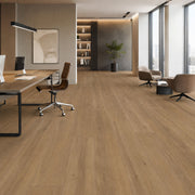 Pavimento SPC Baufloor Miele installato in ufficio moderno