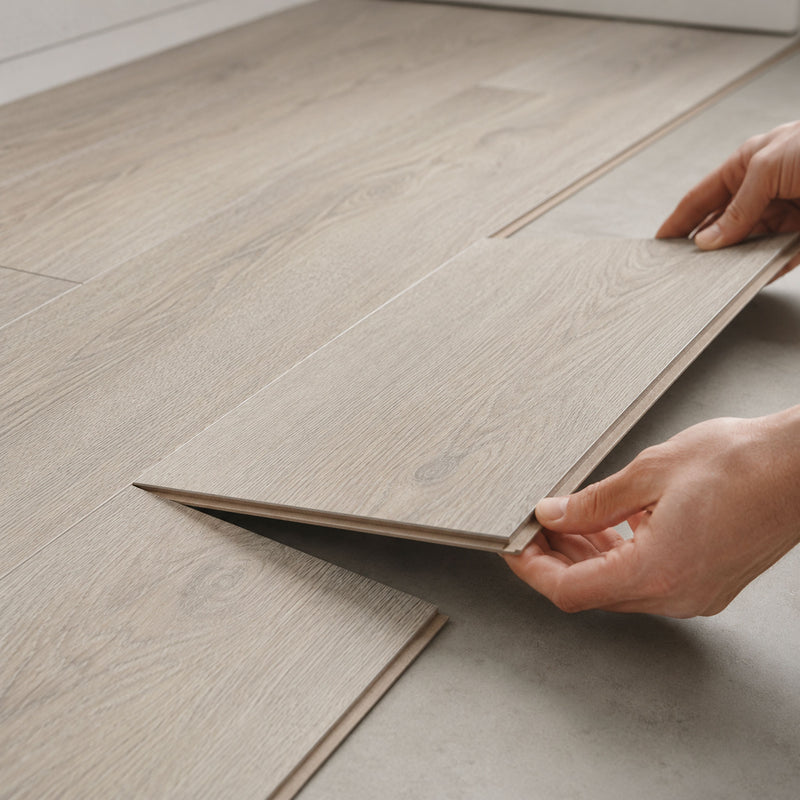 Installazione con posa click del pavimento SPC Baufloor Narciso 5 mm