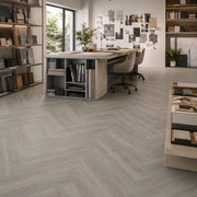 Pavimento SPC spina di pesce Baufloor Twill per showroom negozi e ambienti professionali ad alto transito