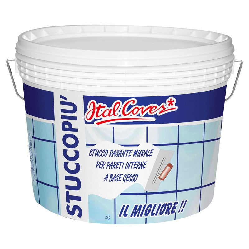 Stucco in pasta rasante pronto all'uso per muri interni bianco - Italcover Stuccopiù