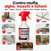 Saratoga Z10 spray antimuffa per muri bagno doccia fughe cucina cantina ed esterno