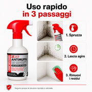 Come usare Saratoga Z10 spray antimuffa in 3 passaggi