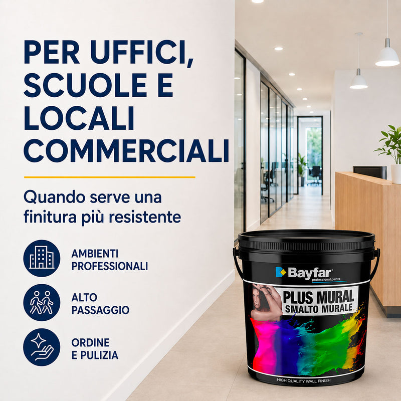Smalto murale Bayfar PlusMural per uffici scuole e locali commerciali