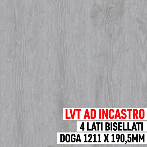 Pavimento in LVT ad incastro Click, Rovere Scandinavian MEDIUM_GREY - Tarkett Starfloor Click Solid 55