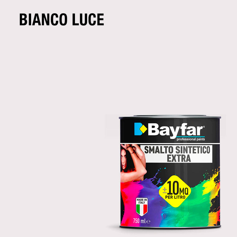 Vernice per ferro e legno adatto per esterno e interno, formato da 750ML e da 2,5L bianco