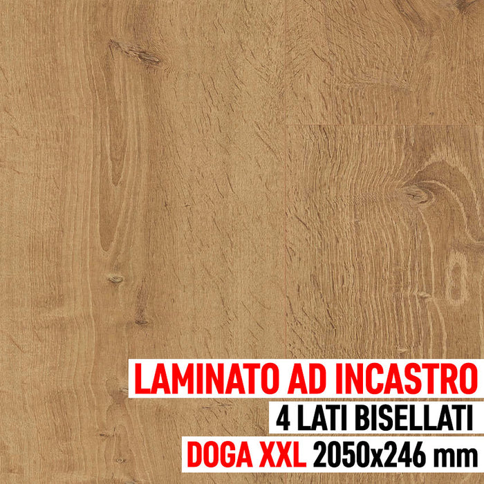 Pavimento in laminato ad incastro Click, Rovere Blacksmith Natural - Tarkett Woodstock XL 1032