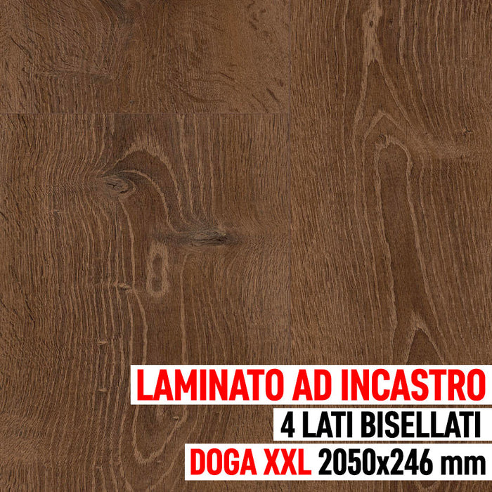 Pavimento in laminato ad incastro Click, Rovere Blacksmith Smoked - Tarkett Woodstock XL 1032