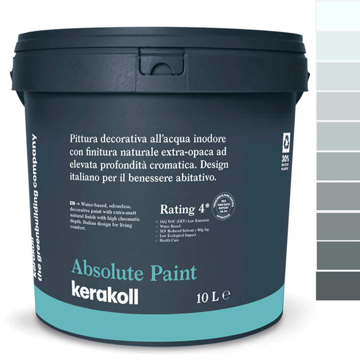 Pittura decorativa all'acqua traspirante Colorata COLD GREY Color Collection - Absolute Paint Kerakoll