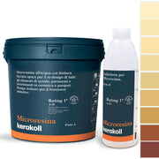 Microresina Kerakoll all’acqua per piastrelle, pavimenti, ceramica e parquet colorata con finitura laccata opaca