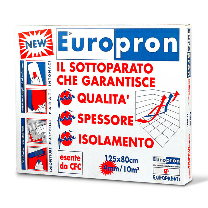Europarati Europron Pannelli Isolanti in polistirolo da 4 mm 80x125 cm (10mq)