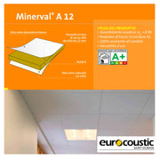 Pannelli Eurocoustic Minerval® A 12 - conf. 40 pannelli 60x60cm (14,4mq)