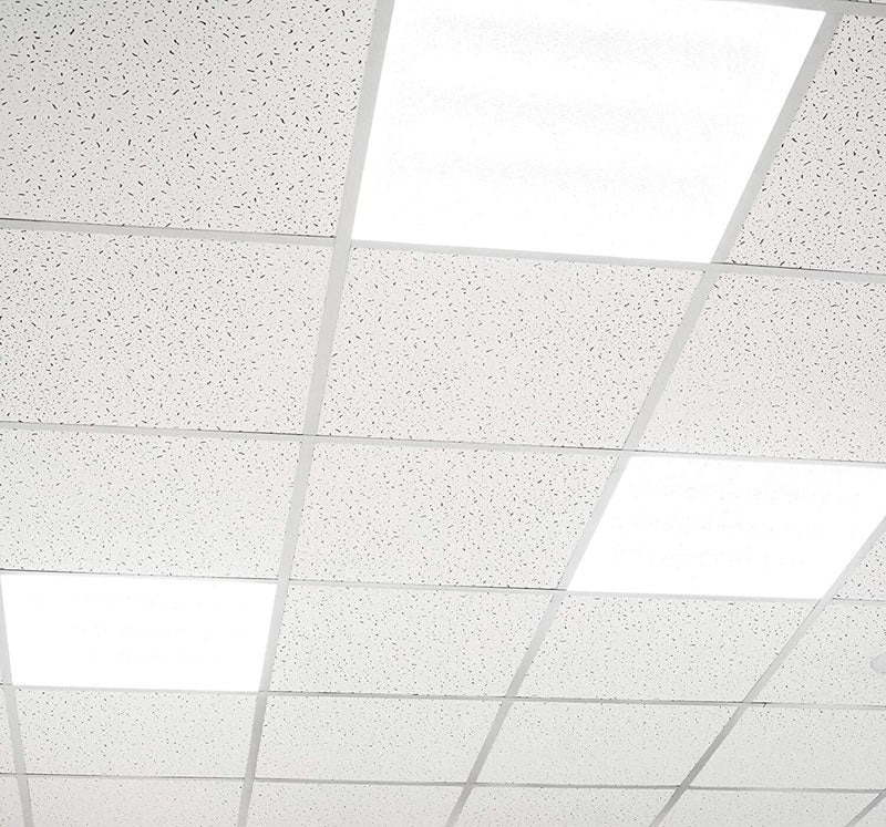 Pannello 60x60 per controsoffitto in fibra minerale Fissured 6,48mq