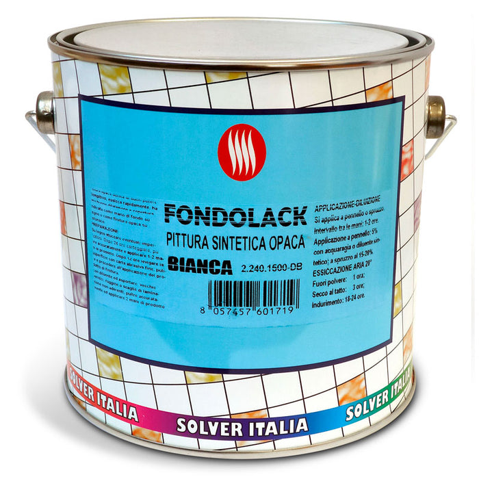Fondo opaco per legno e muro per esterni ed interni - Fondolack Solver Italia