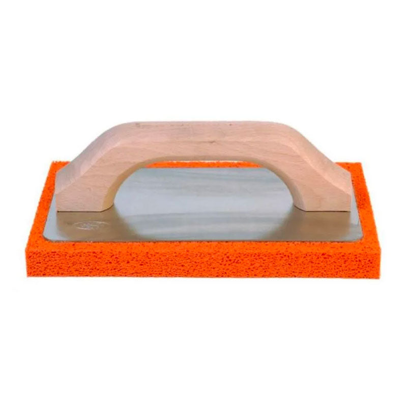 Frattone in gommaspugna rossa con base in alluminio - 14x22x1,4 cm