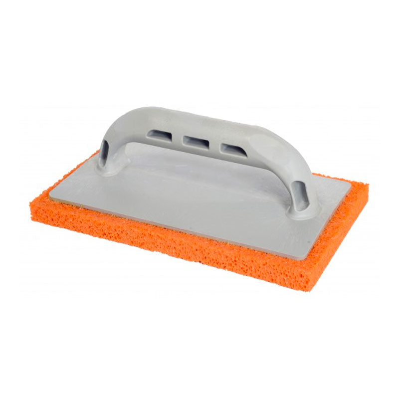 Frattone in gommaspugna rossa con base e manico in plastica - 14x22