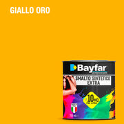 Vernice per ferro e legno adatto per esterno e interno, formato da 750ML e da 2,5L giallo oro