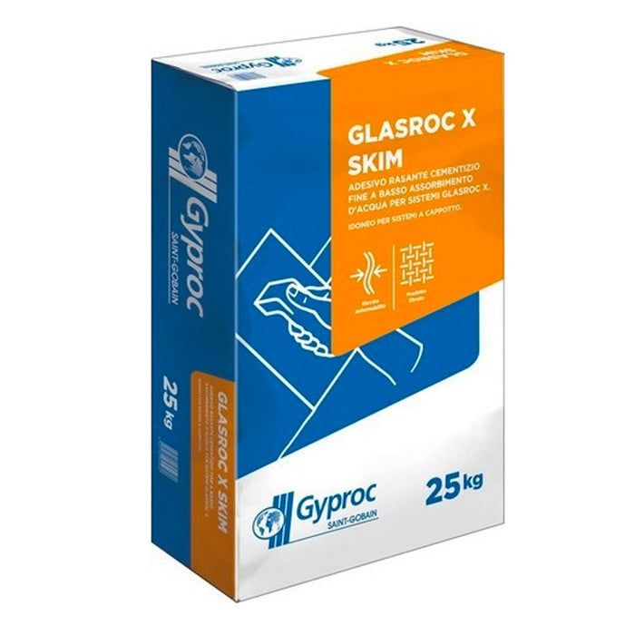 Adesivo-rasante cementizio Glasroc® X Skim Gyproc - 25kg