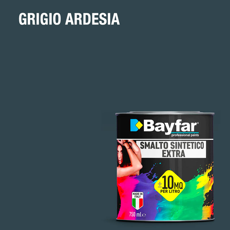 Vernice per ferro e legno adatto per esterno e interno, formato da 750ML e da 2,5L grigio ardesia